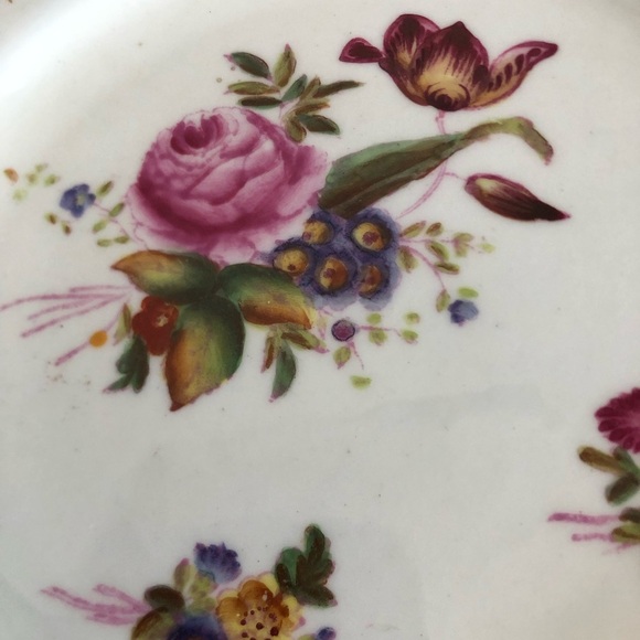 Vtg Hammersley Dresden Floral Gold Trim Plate - Picture 4 of 15